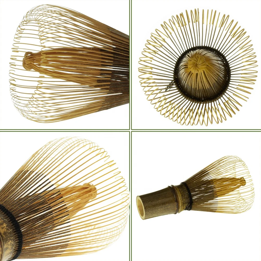 Bulk Wooden Handle Kitchen Coffee  Hand Mini Matcha 80 Prong Purple Bamboo Green tea Whisk Wiper Broom For Matcha Tea