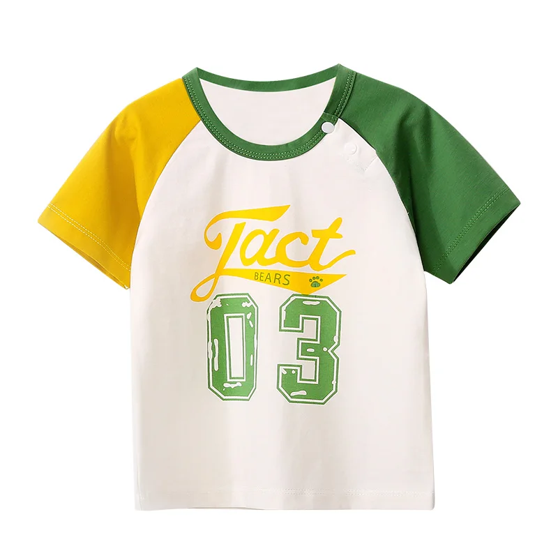WCF1815 Baby short sleeve T-shirt Summer 2018 New Boys and Girls Cartoon Clothes
