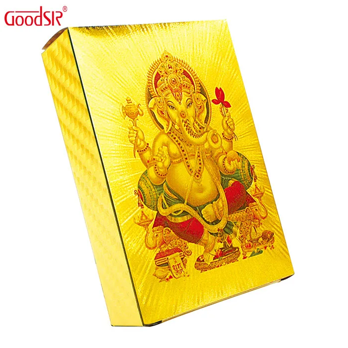 GS-18117 24k Gold Foil Playing Card Dubai PET Customized Poker Cards