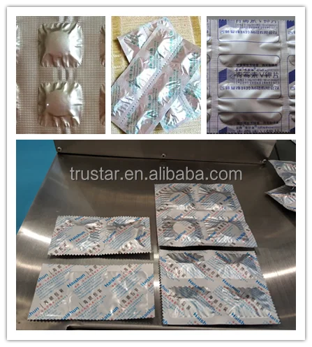 Soft Double aluminum strip foil tablet packing machine