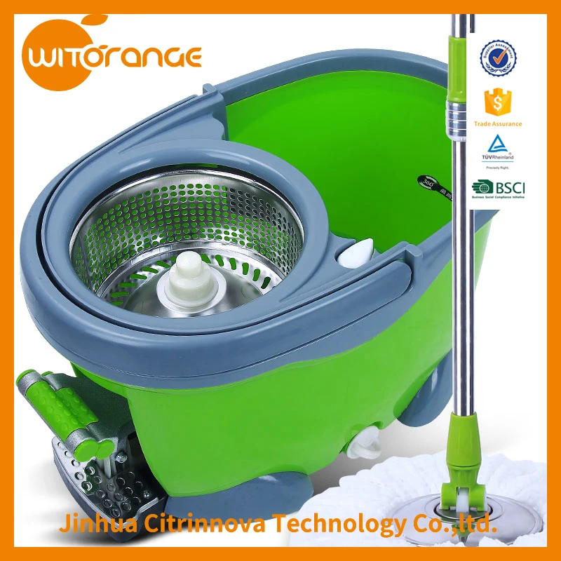 Witorange new design new electric steam mop QQ 360 rotating magic mop with bucket factory cheap price