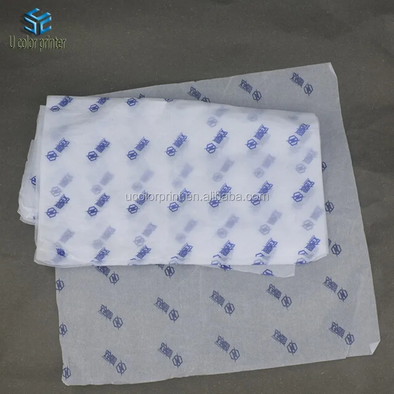 
U color Customized logo printed tissue paper for gift wrapping 