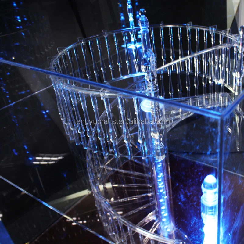 Hot selling acrylic products with LED light base engraved acrylic custom ,transparent shiny acrylic products