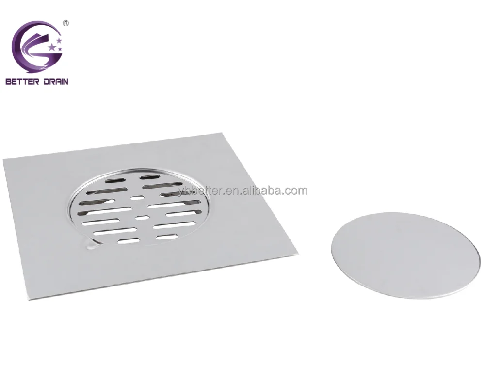 Stainless steel floor drains without screw,drain cover