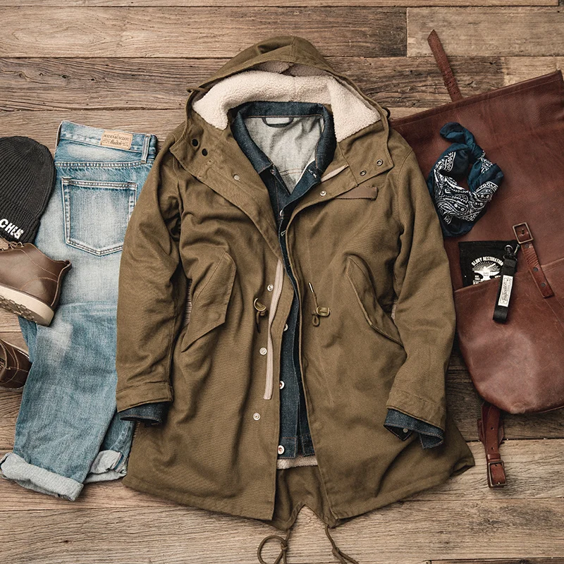 OEM custom m51 hooded sherpa fleece lining long camel men winter parka, turkey military parka