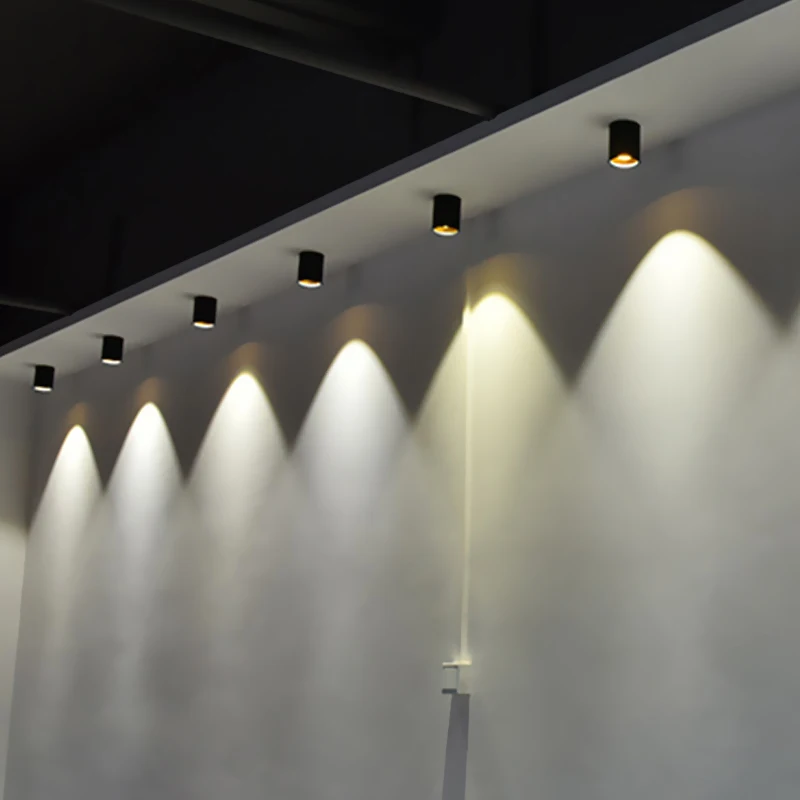 Ceiling Round Surface Mounted LED Downlight Housing for Office 10W 20W 30W Living Room Aluminum Modern 80 Touch On/off Switch