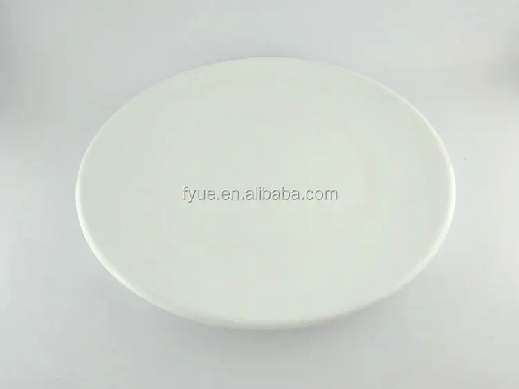 14 inch big size flat white round cake plate for cake serving