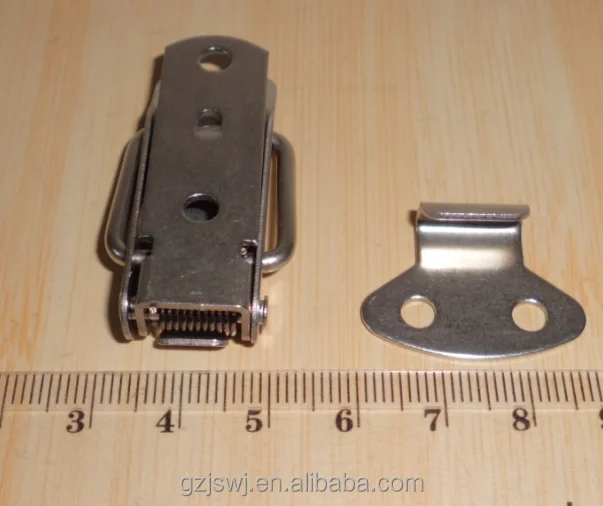 Small toggle latch hasp lock