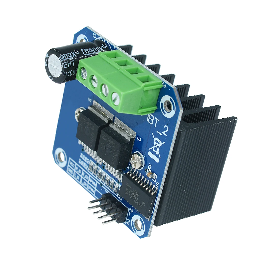 1Set Smart Car 5.5V-27V Power Double BTS7960B DC 43A Stepper Motor Driver H-Bridge PWM Driving Board Module