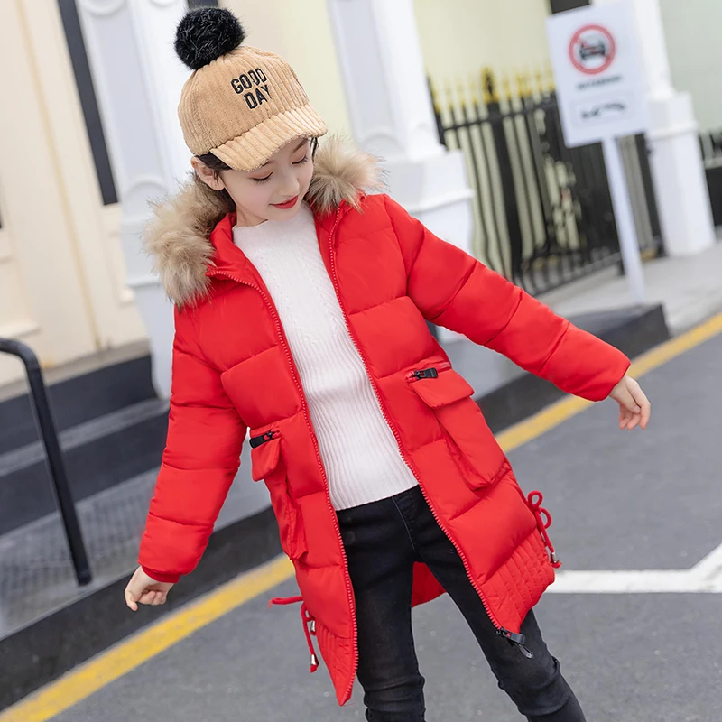 
2018 New product Long cute baby girl winter coat &kids winter clothes wholesale kids clothes 