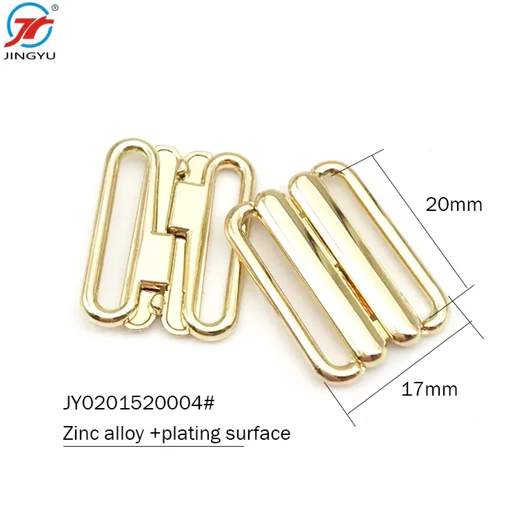 Wholesales Custom metal nursing bra clasp for swimwear bra gold swimwear claps closure