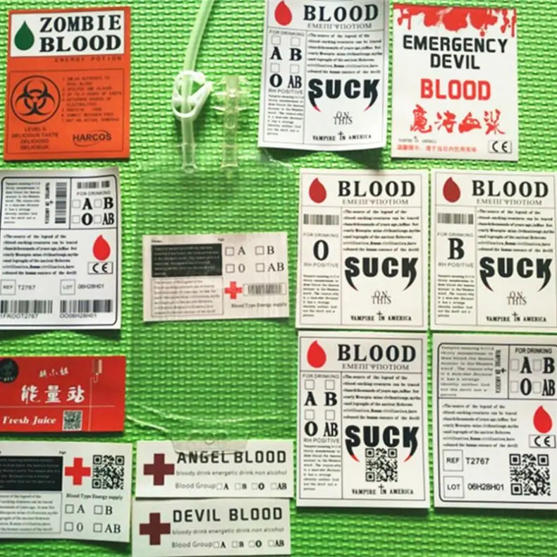 Vampire blood bags beverage bag fruit juice drink packaging bag