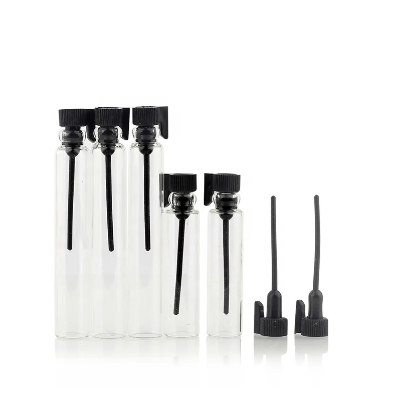 Mini Empty Laboratory Fragrance Packing Test Tube Trial Small Sample Vials Glass Perfume Bottles 1Ml 2Ml