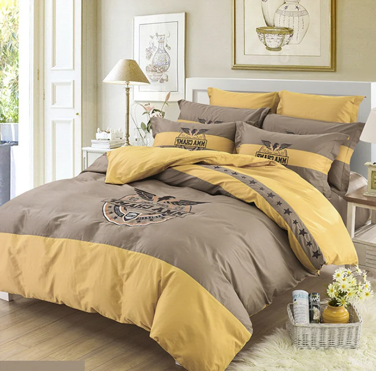 
3 Piece Bedding Set Quilt Cove with sheet and pillow, Embroidery Cartoon Design Kids Environmental High-grade Cotton 