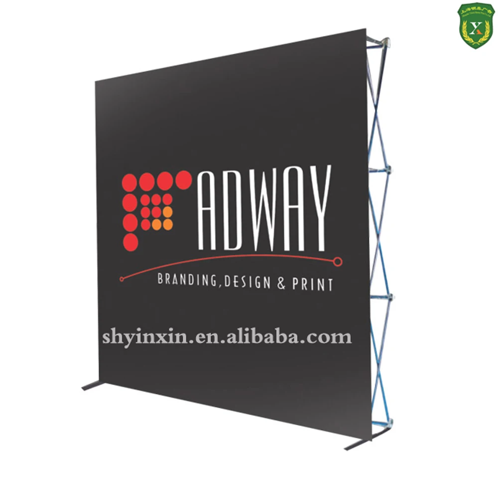 
China Pop Up Exhibition Stand,PVC/Fabric Pop Up Banner Display Stand 