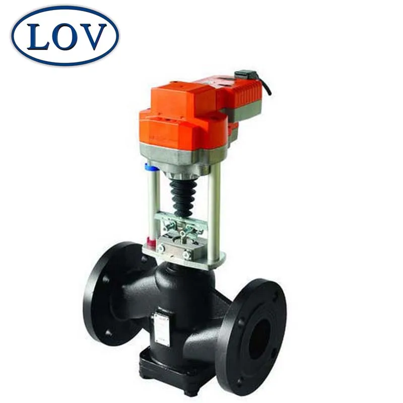 
Nice Quality Cast Iron Electric Actuated Spring Loaded Globe Valve PN16 