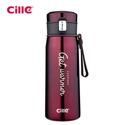 Double wall stainless steel water bottle 500ml travel vacuum flask 18 8 high grade stainless steel vacuum flask