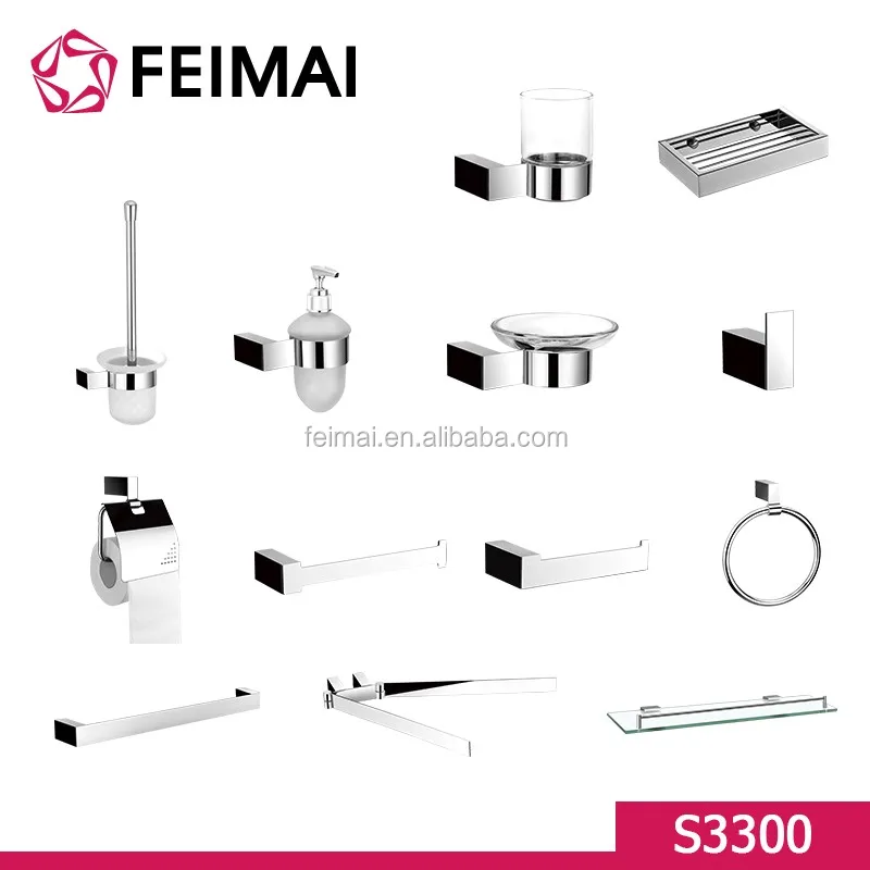 
Bathroom Accessorie Brass Zinc Single Towel Bar Rack Holder 