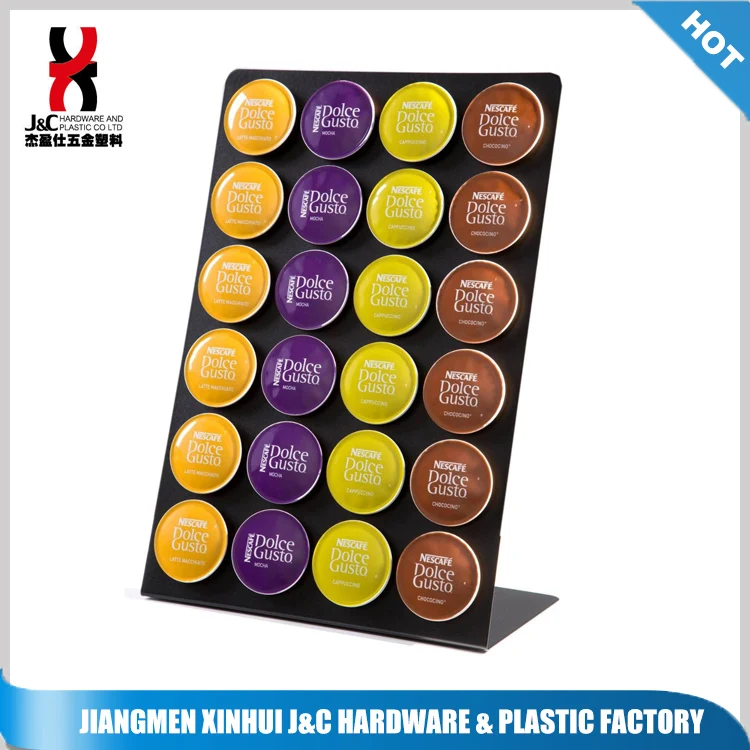 Metal black dolce gusto coffee capsule 24 pods holder for sale