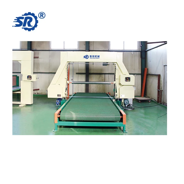 
High Duty Horizontal Mesh-belt Foam Cutting Machine With Vacuum 