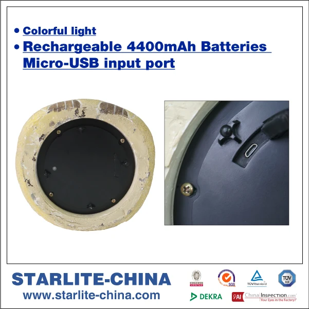 Owl exterior garden wireless led light bluetooth speaker