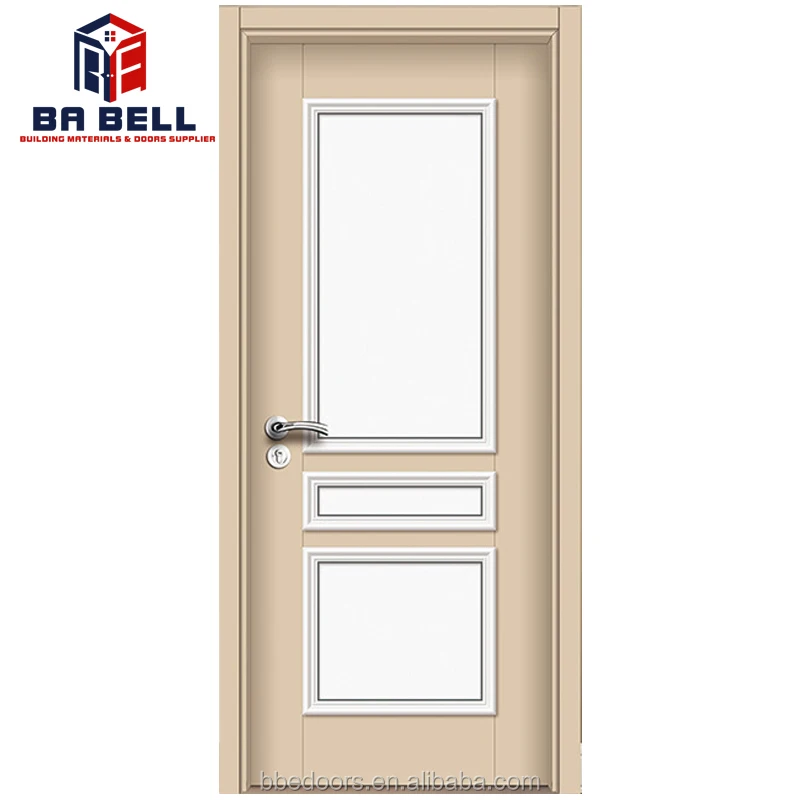 Modern Bangladesh pvc toilet door mdf pvc bathroom plastic interior door