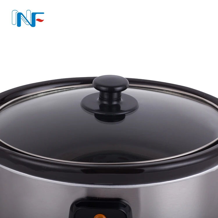 Best Price Slow Cooker Crock Pot Ceramic 6.5qt Stainless Steel Portable Slow Cooker