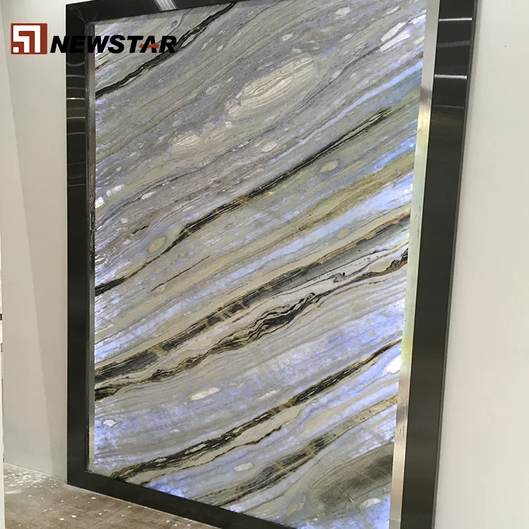 
Newstar China Blue River Blue Danube Marble Jade Slabs Blue marble slab 