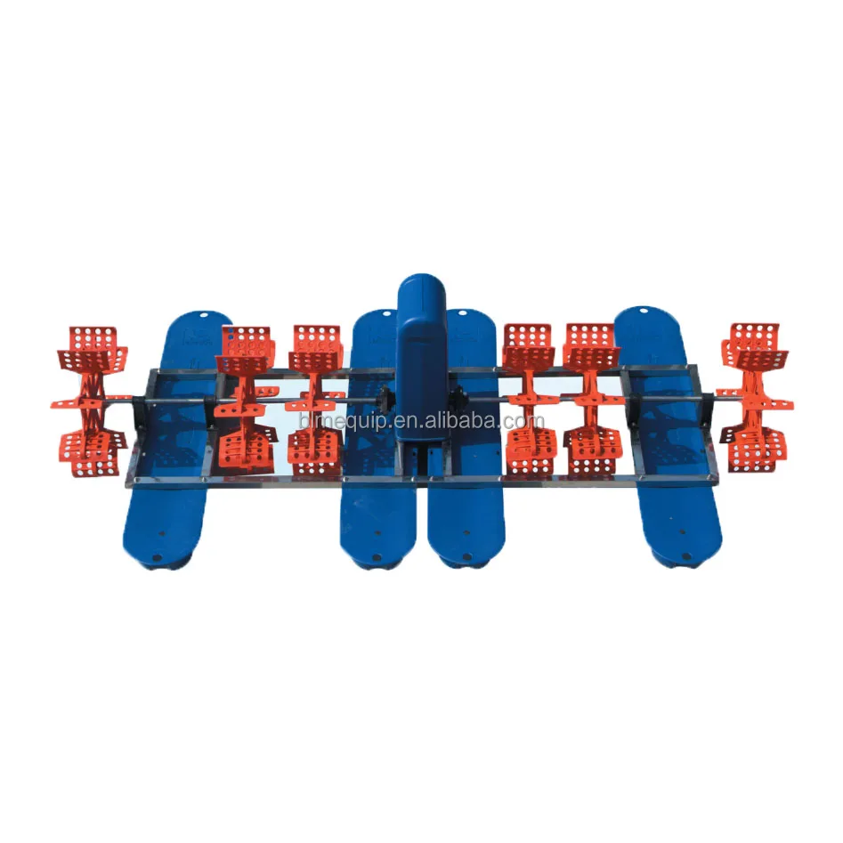 2HP 4wheels good quality cheap price plastic floating boat fish shrimp ponds paddle wheel aerator