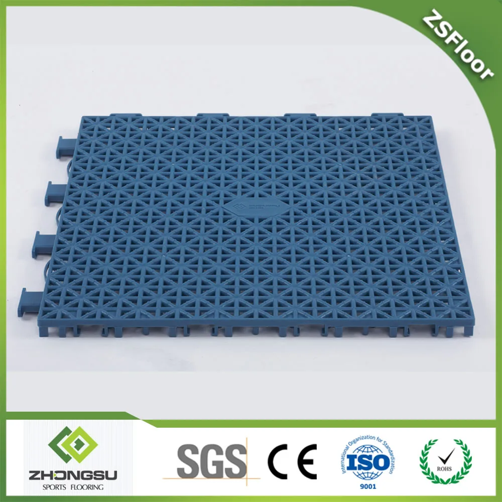 portable/removable  PP modular sports outdoor flooring  for badminton court