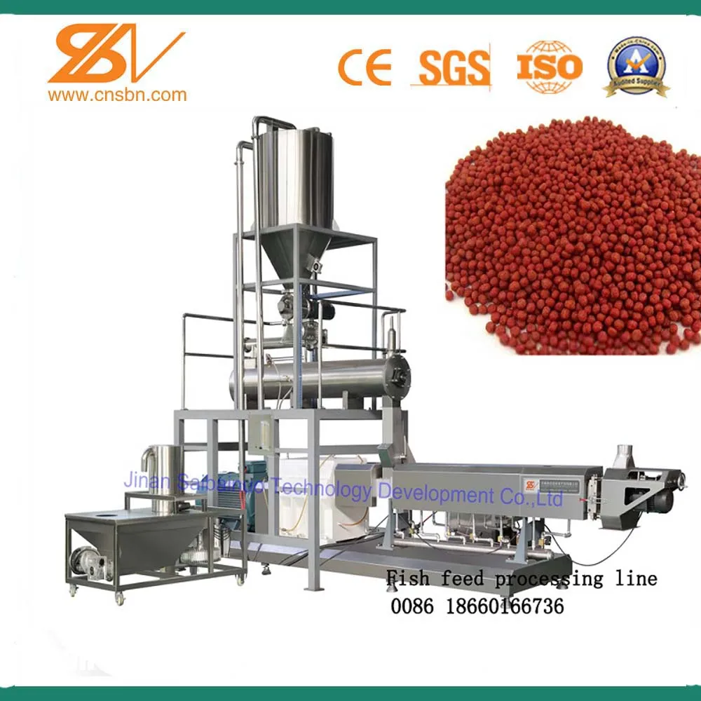 Tilapia fish feed machine extruder , fish feed manufacturing plant