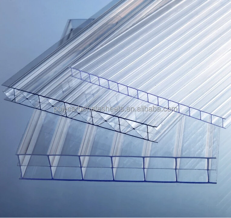 Multi Wall Polycarbonate Hollow Sheet Price PC Roof Panels Greenhouse Plastic Construction Material