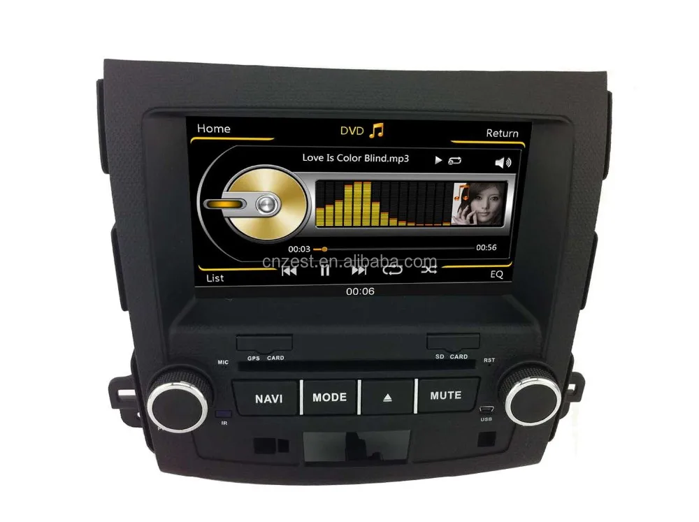  Автомобильный dvd vcd cd mp3 mp4 плеер для Mitsubishi Outlander автомобильный радио gps аудио навигационная система