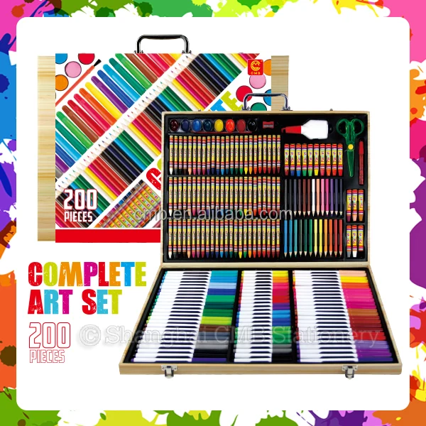 Multi-functional Portable Essential Art Supplies Set for School Kids Drawing