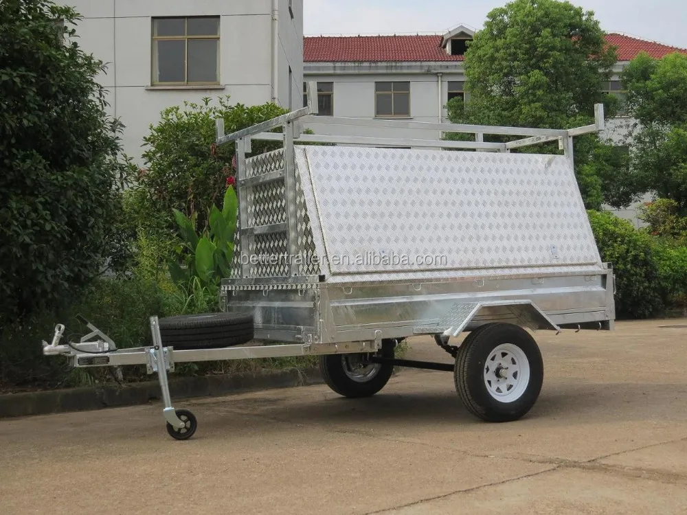 worker builders tools aluminum tradesman  trailer
