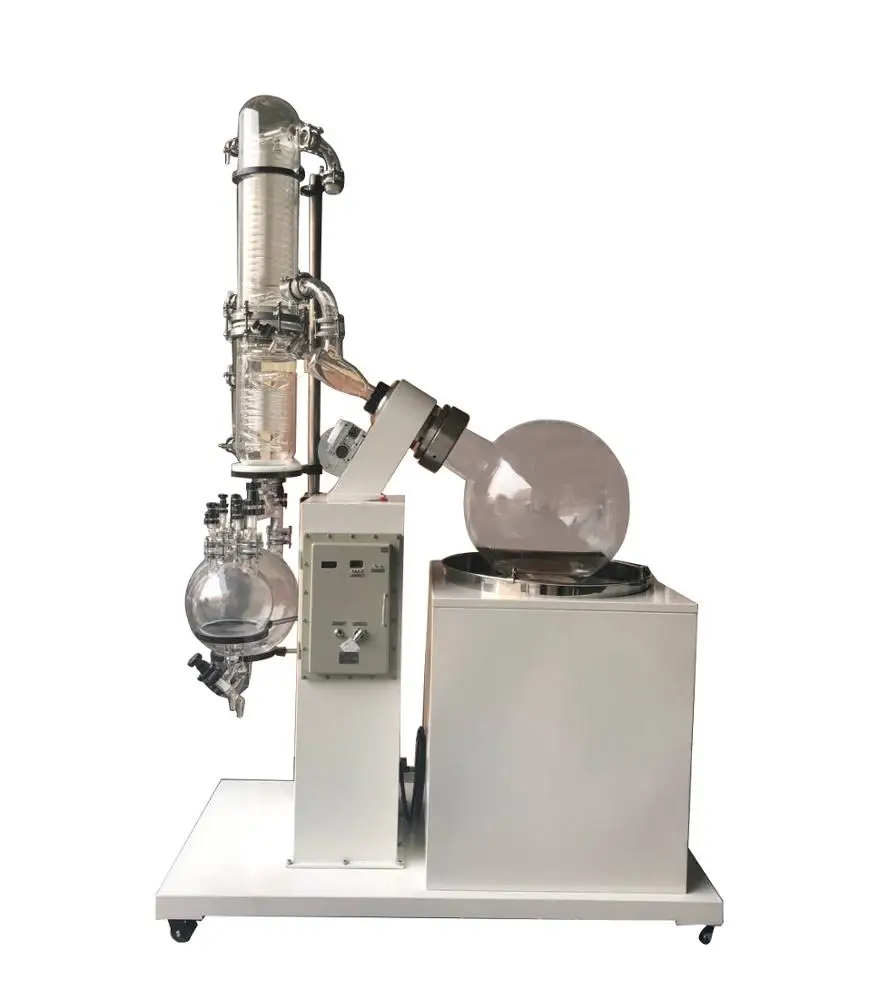 Large Vacuum Rotary Evaporator Fuel Oil 380v/60hz for Heating Bath 50L Price 100 Liter 0-120rpm/min 0.098mpa TOPTION CE ISO 100L