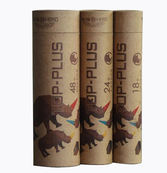 100% биоразлагаемая крафт-бумага, картонная круглая упаковочная Цилиндрическая Коробка для дезодорирующей палочки