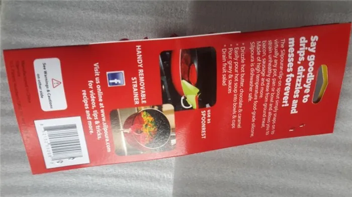 Multi-functional Pouring Spout Kitchen Dividers Non-Toxic for Skillets, Pan Bowls Can with Removable Strains Silicone Pour Spout