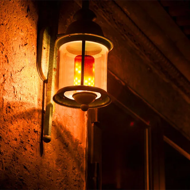 Flame Effect LED E27 Simulation Fire Burning Flicker Replace Lantern Decoration lamps