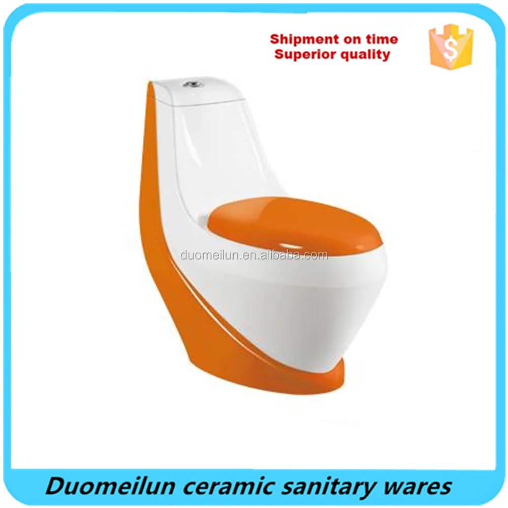 Bathroom Sanitary Ware Water Closet/Ceramic Washdown Color WC One Piece Toilet Bowl