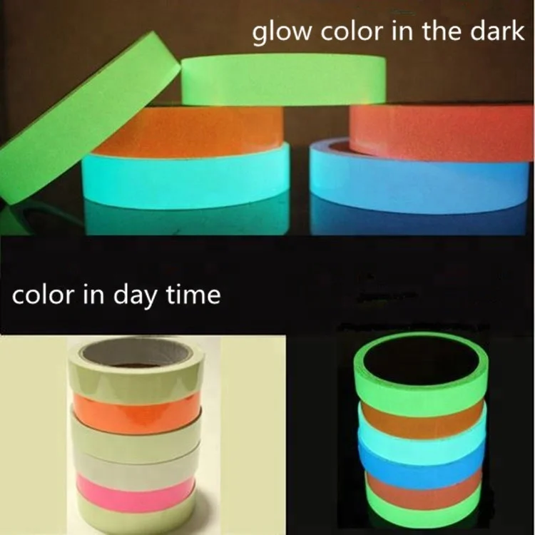
Sample free decoration printable blue glow in the dark tape 