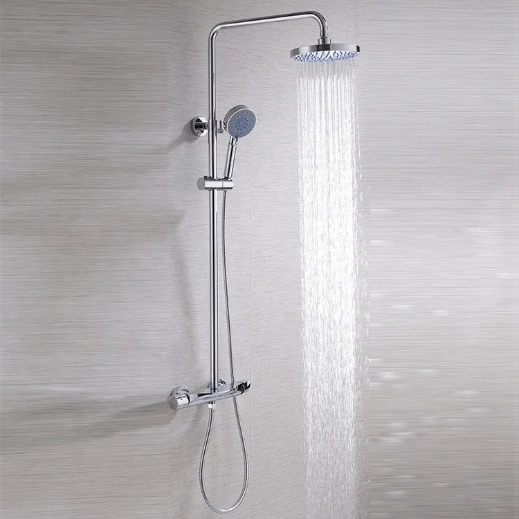 Wholesale Supplier Sanitary Bathroom Shower Set Wall-Mounted Chrome Tap Shower Faucet For Bathroom
