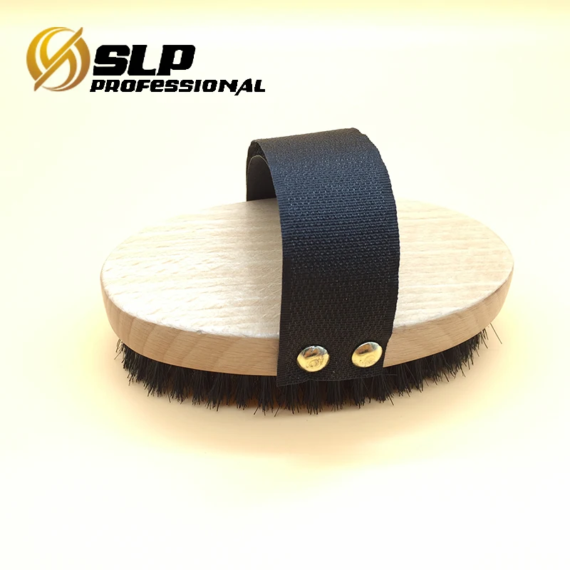 Wooden ionic body brush with soft coppers