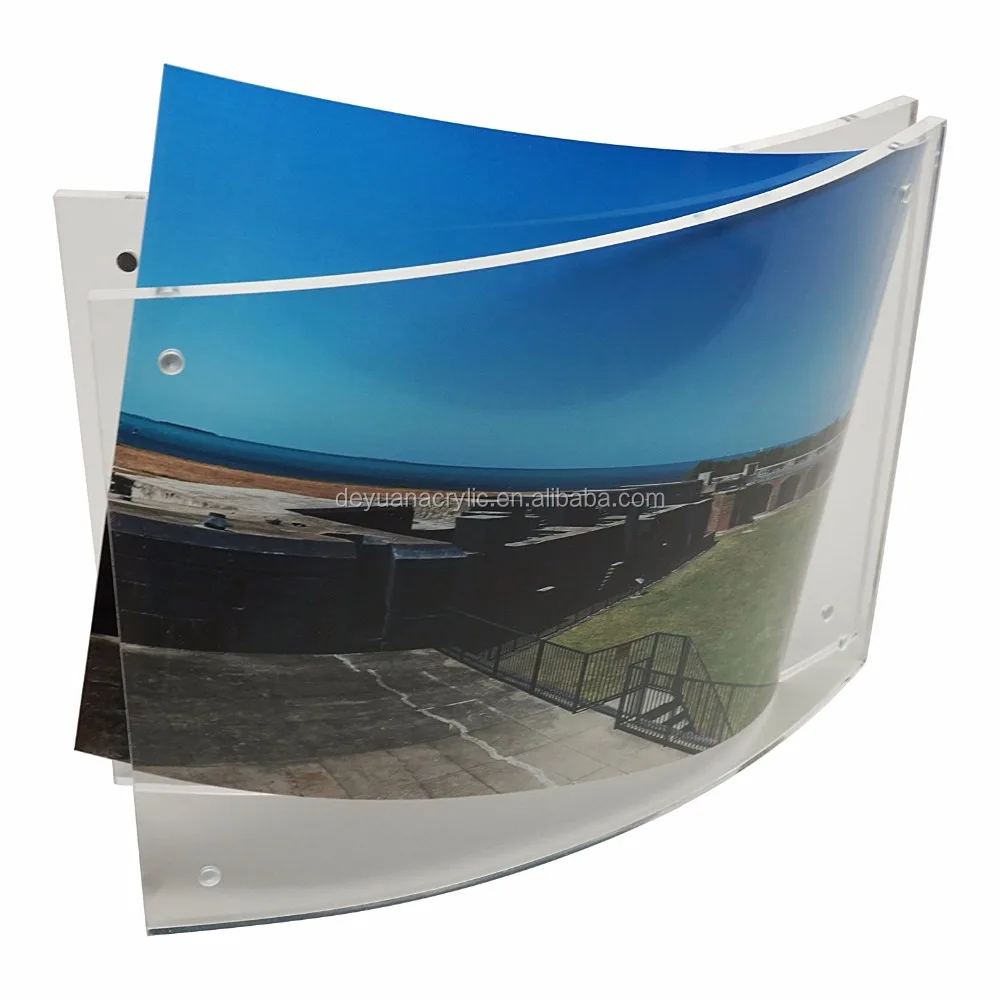 Transparent Acrylic Magnetic Photo Frame / Camber Pictures Frame