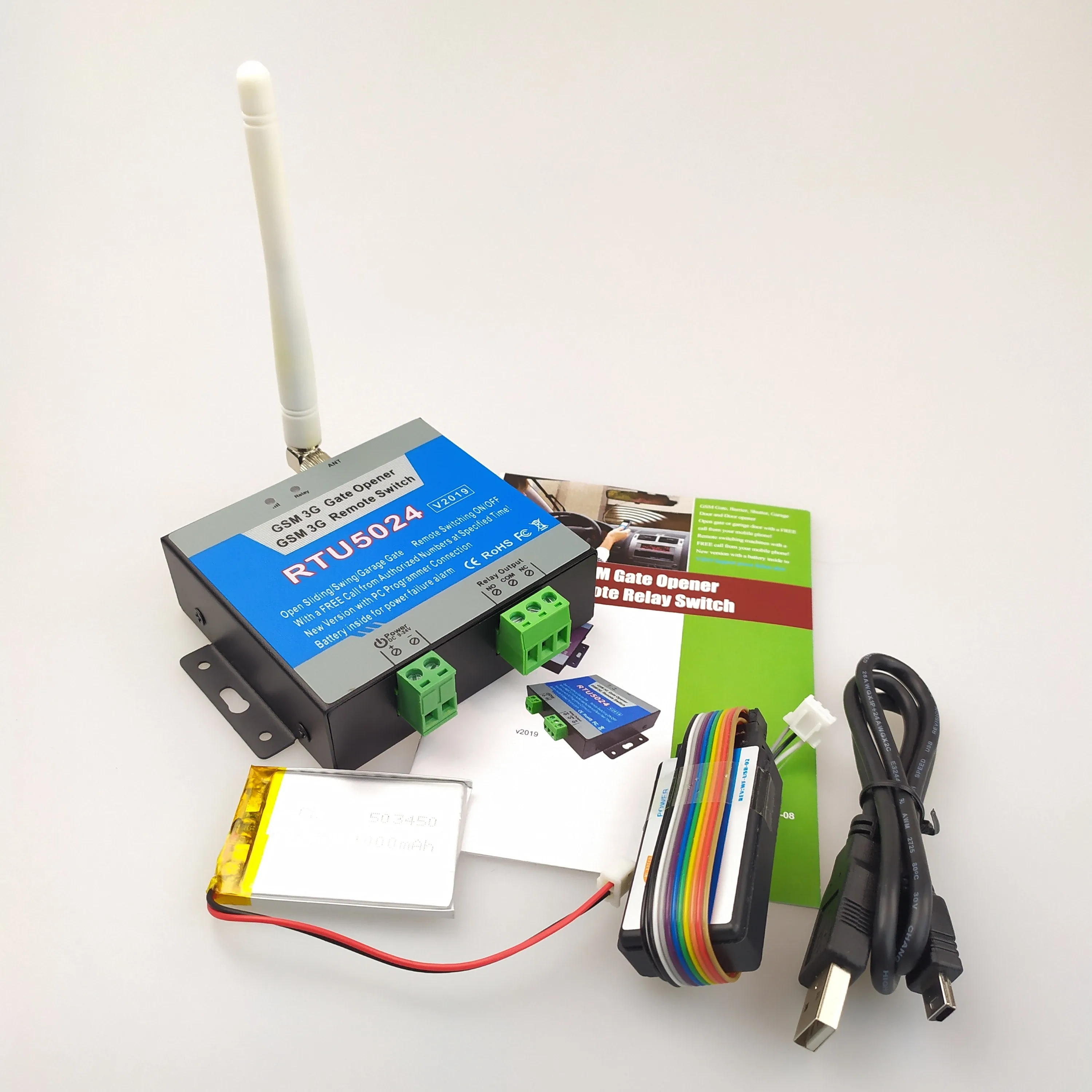 HUOBEI RTU5024 GSM Открыватель поворотных ворот с бортовой батареей для оповещения о сбое
