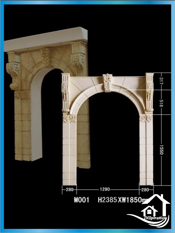 Облицовки входной двери из искусственного камня