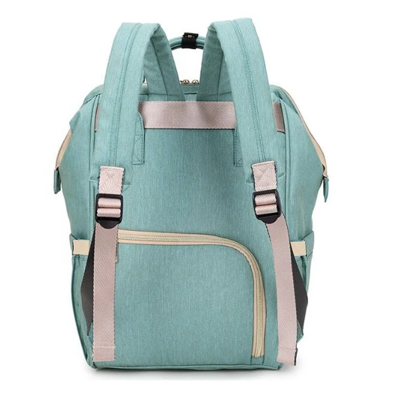 ISO BSCI factory wholesales custom logo portable travelling foldable mummy backpack diaper bags