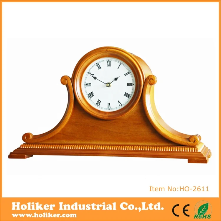 Creative High Quality New Arrival Mechanical Electronic Table Wooden Desk Clock