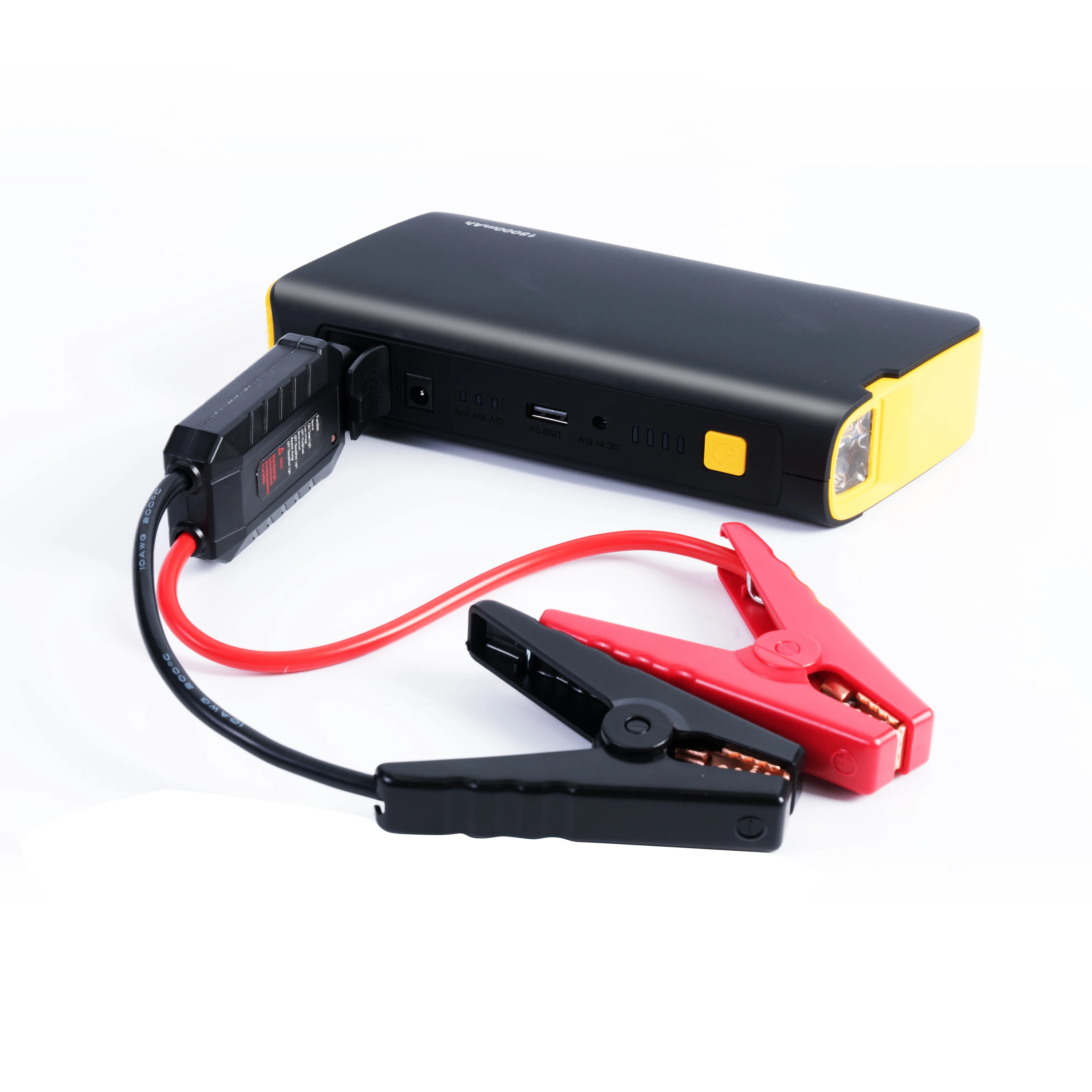 
Car Jump Starter 12V 18000mAH Power Bank Lithium Ion battery Booster 