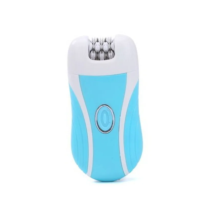 Three-in-one plucking lady uses electric hair removal shaving foot to remove the stratum corneum